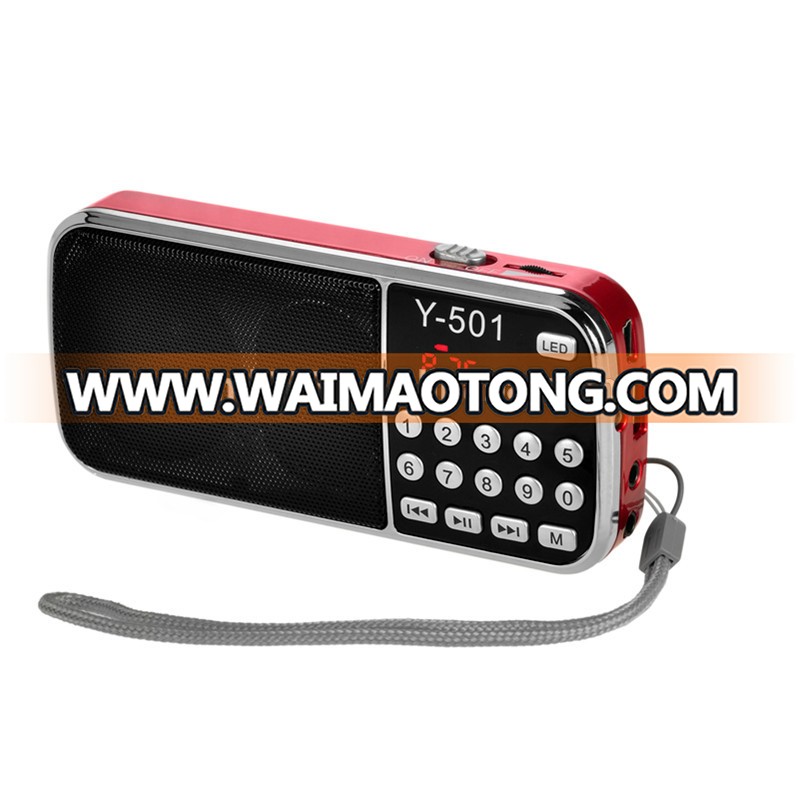 Portable mini speaker with usb input and am fm radio